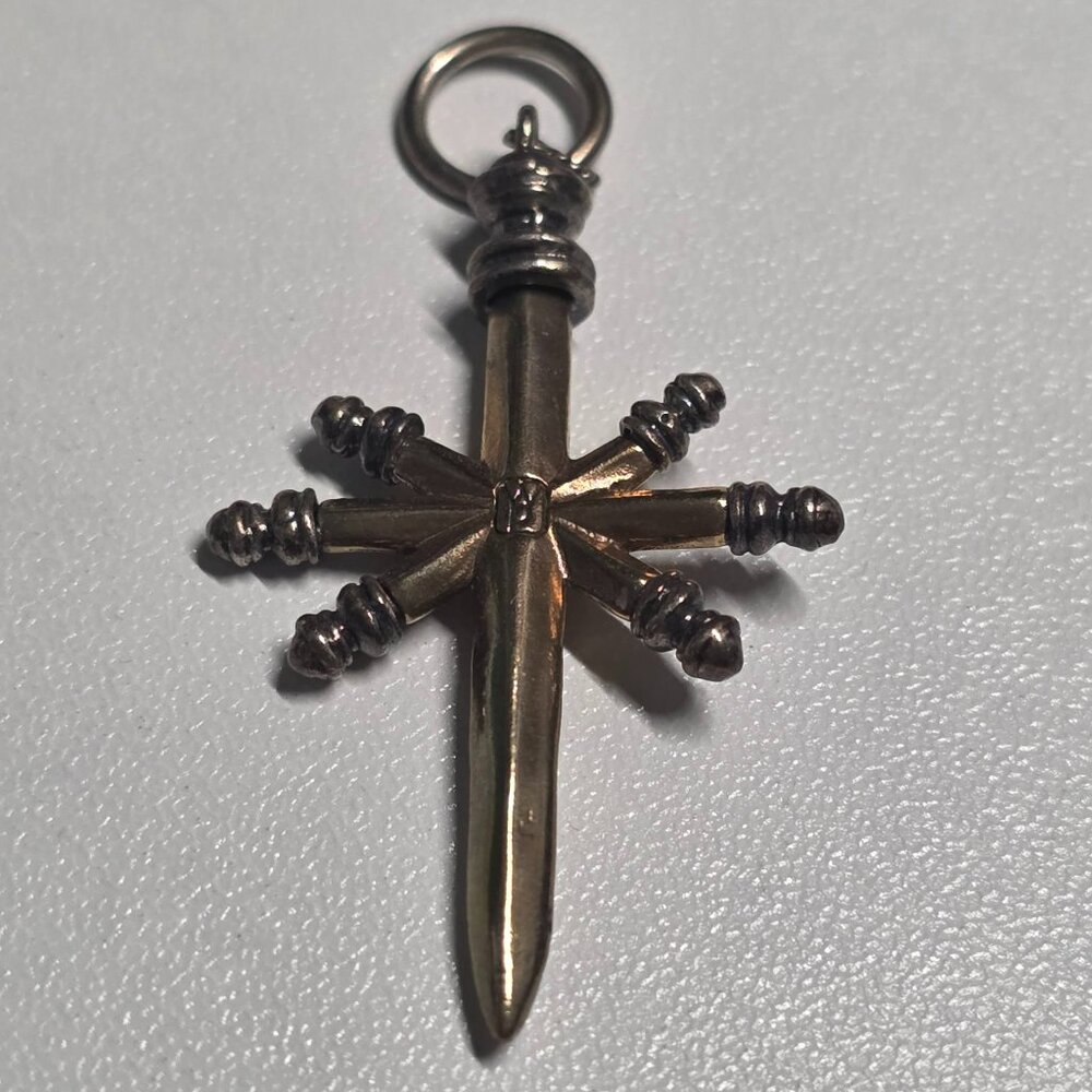 Retired Waxing Poetic Brass Charm - Picture 2 of 2